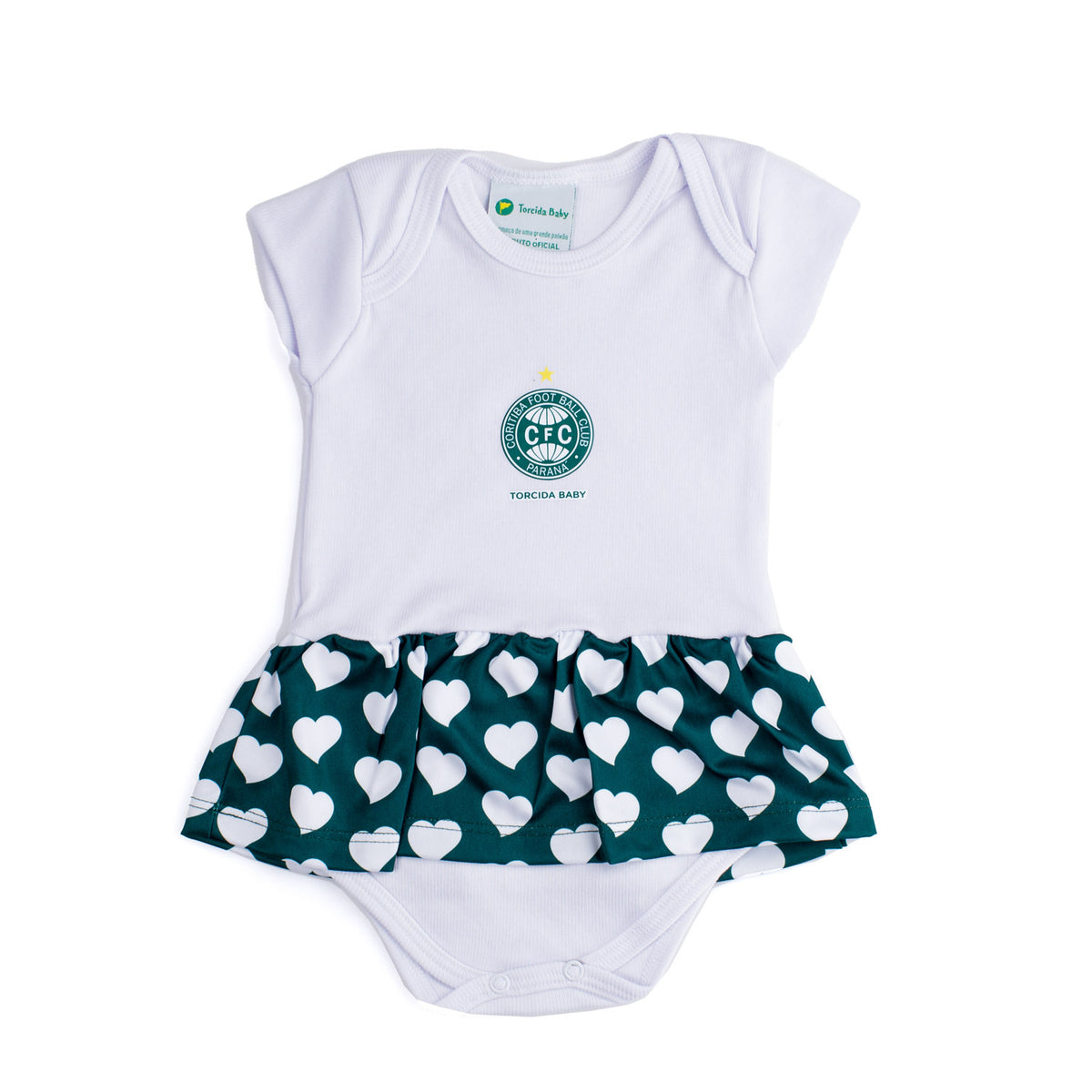 Body Saia Coritiba Coração Coritiba Branco RN