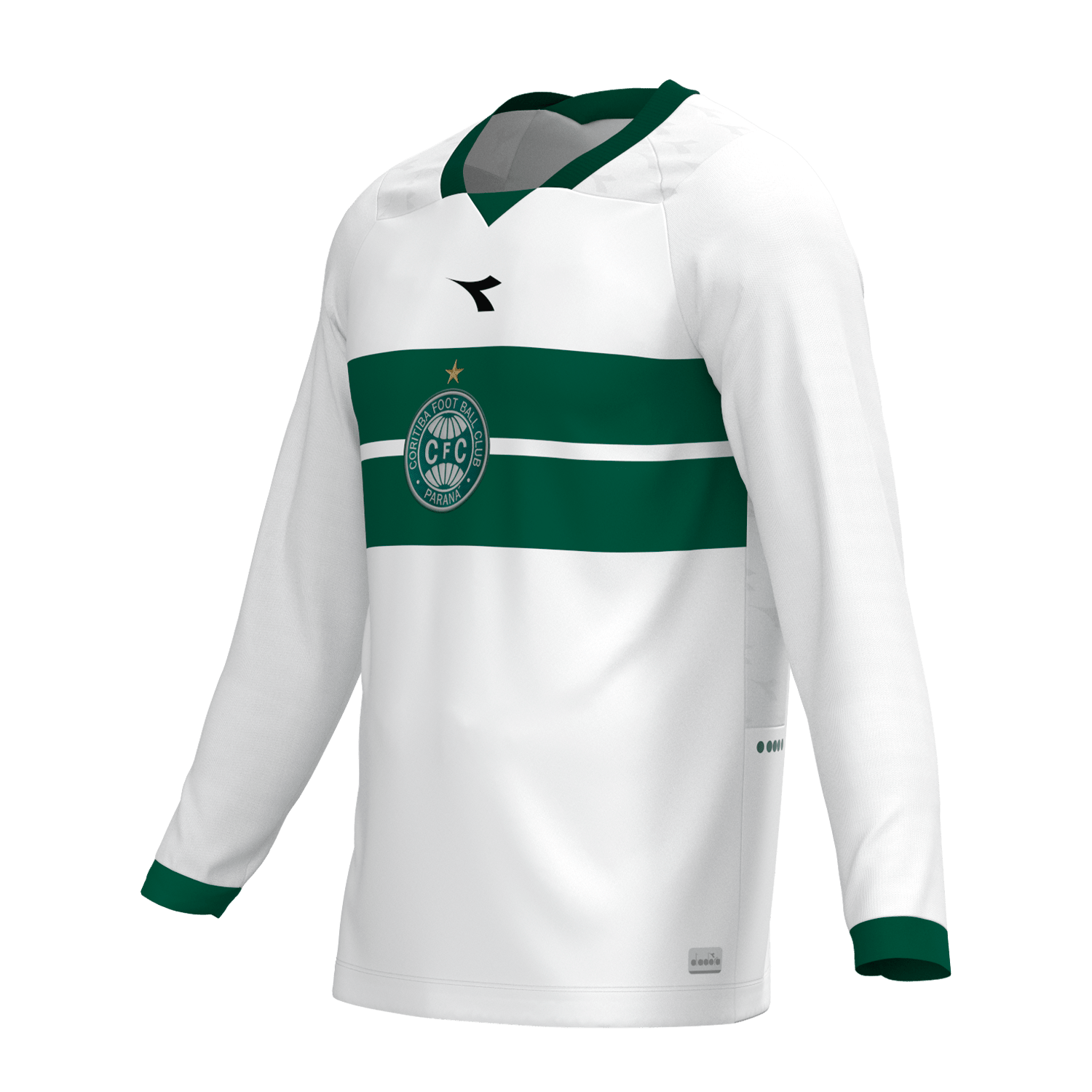 Camisa Coritiba Home Fan 2025 Manga Longa Masculina