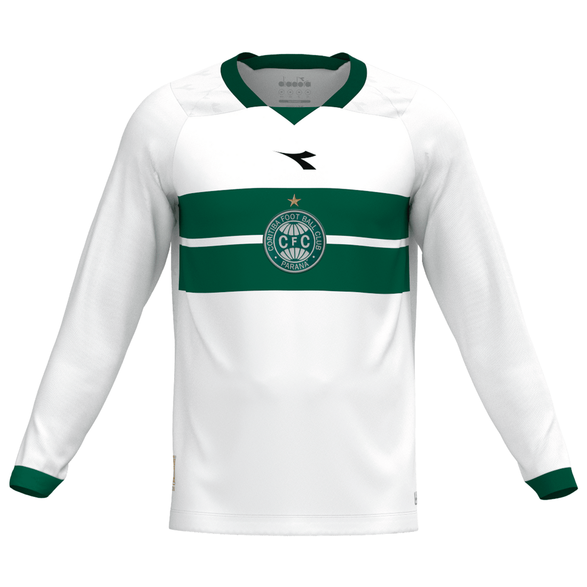 Camisa Coritiba Home Fan 2025 Manga Longa Masculina