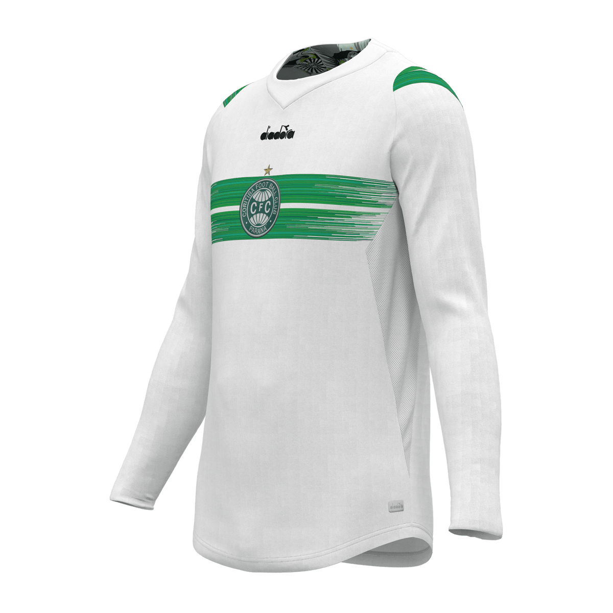 Camisa Coritiba Home Fan Manga Longa 2024 Masculina