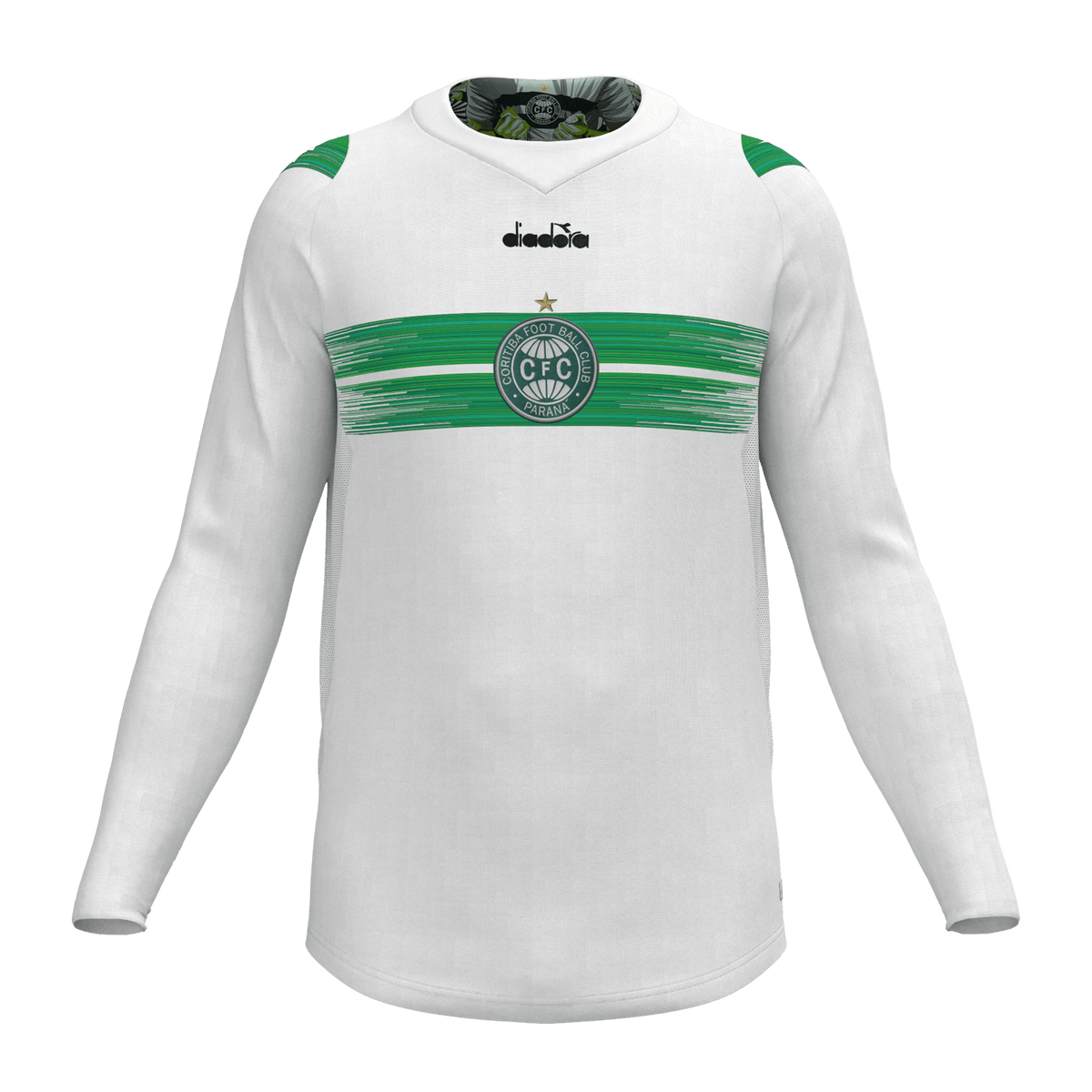 Camisa Coritiba Home Fan Manga Longa 2024 Masculina