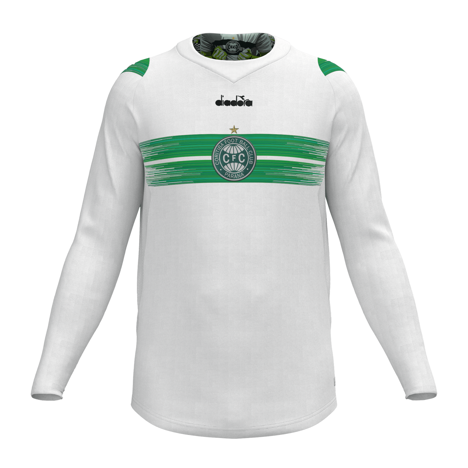 Camisa Coritiba Home Fan Manga Longa 2024 Masculina
