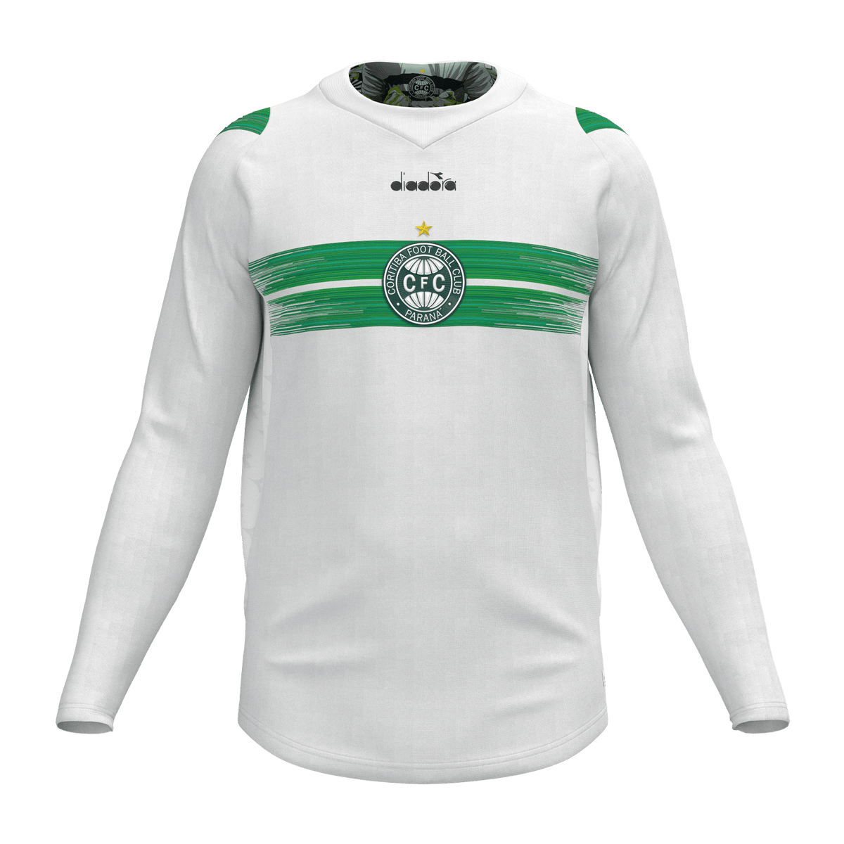 Camisa Coritiba Home Squadra 2024 Manga Longa Masculina