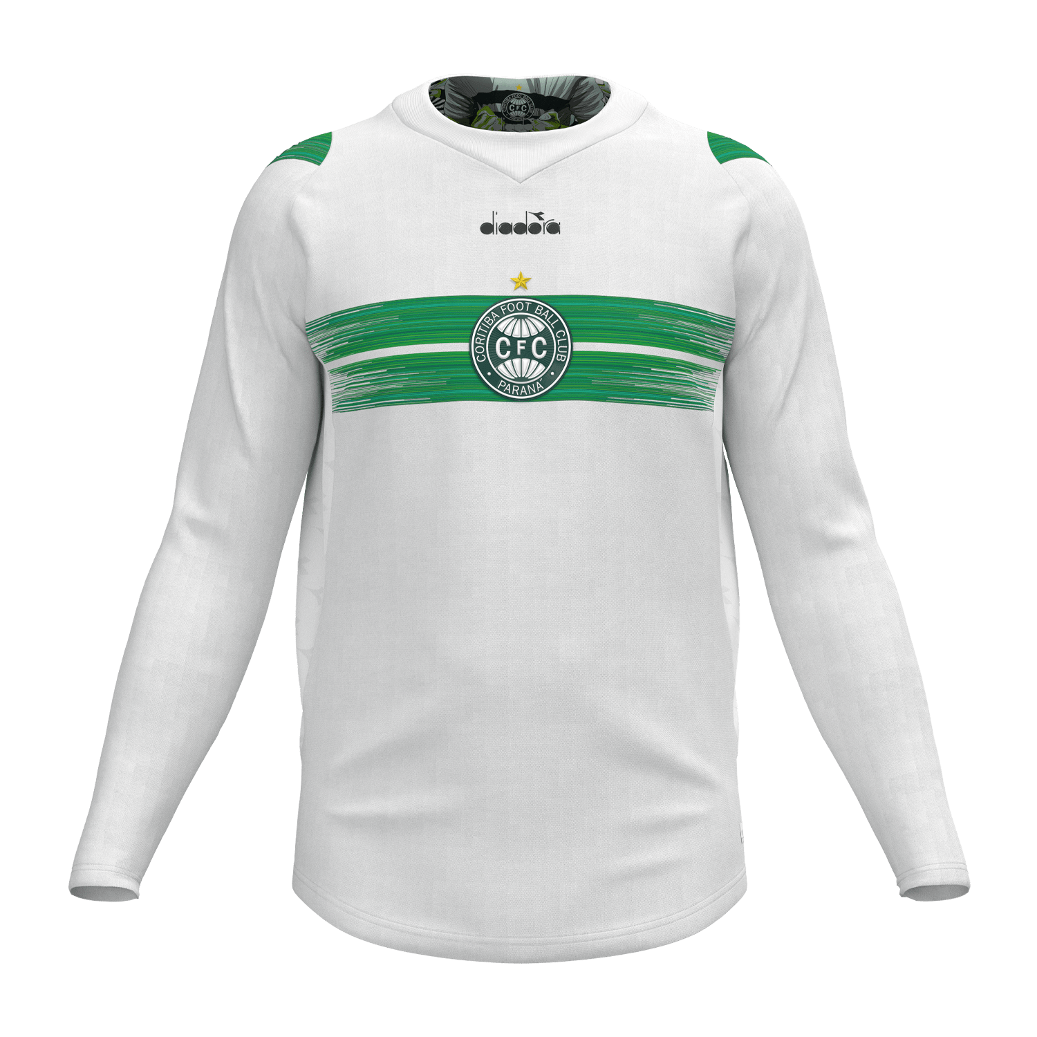 Camisa Coritiba Home Squadra 2024 Manga Longa Masculina