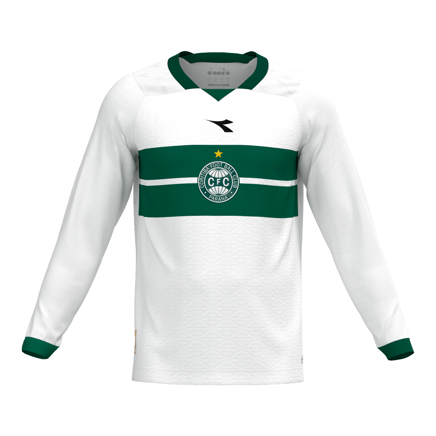 Camisa Coritiba Home Squadra 2025 Manga Longa Masculina
