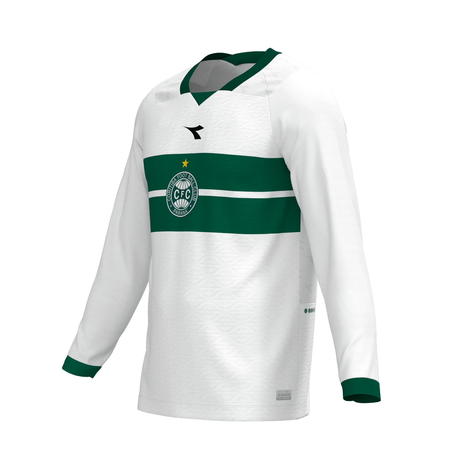 Camisa Coritiba Home Squadra 2025 Manga Longa Masculina