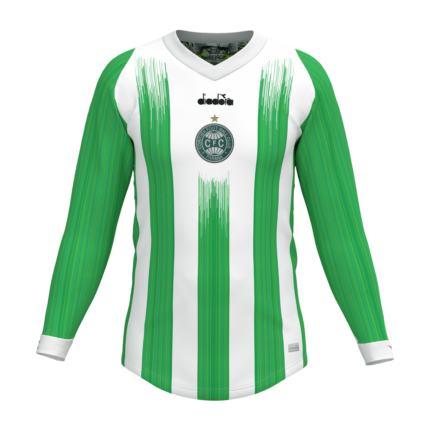 Camisa Coritiba Jogadeira Fan 2024 Manga Longa  Masculina