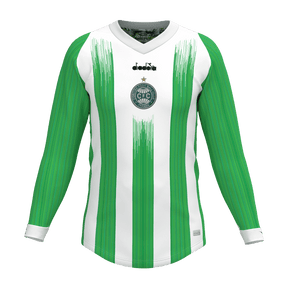 Camisa Coritiba Jogadeira Fan 2024 Manga Longa  Masculina
