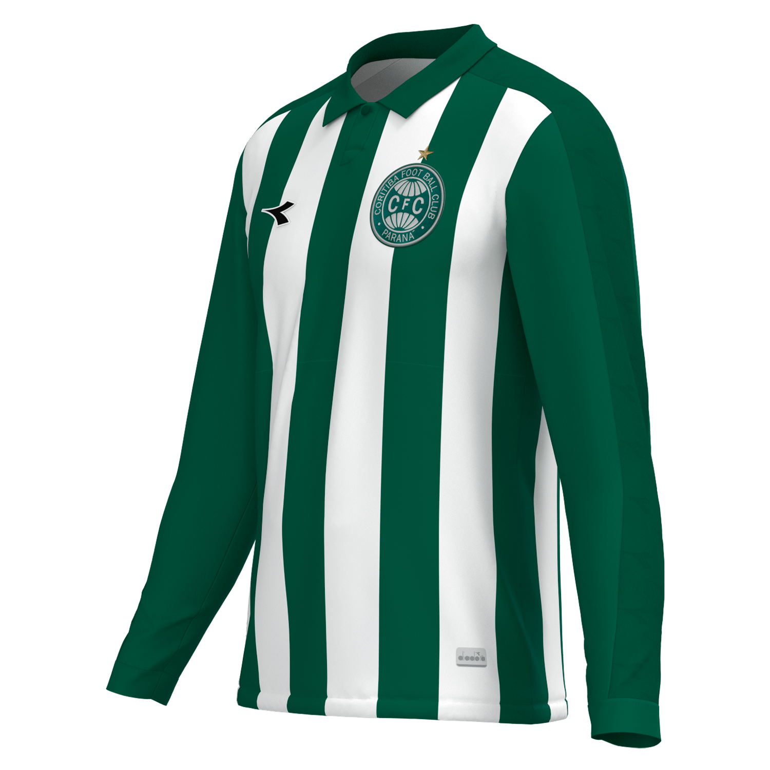 Camisa Coritiba Jogadeira Fan 2025 Manga Longa Masculina