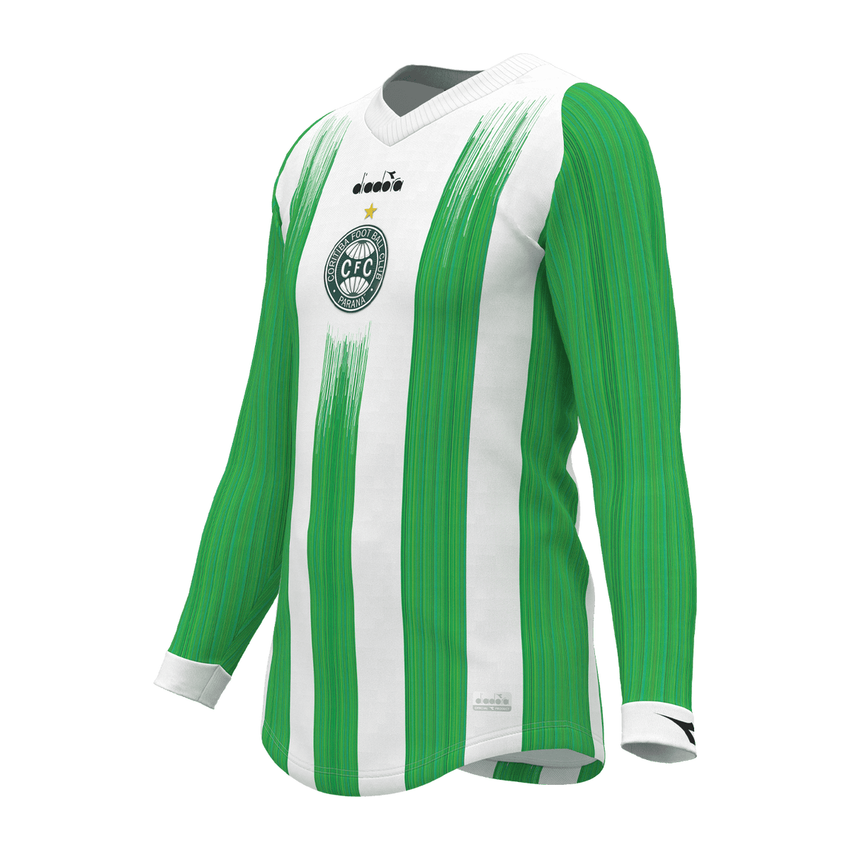 Camisa Coritiba Jogadeira Squadra 2024 Manga Longa Masculina