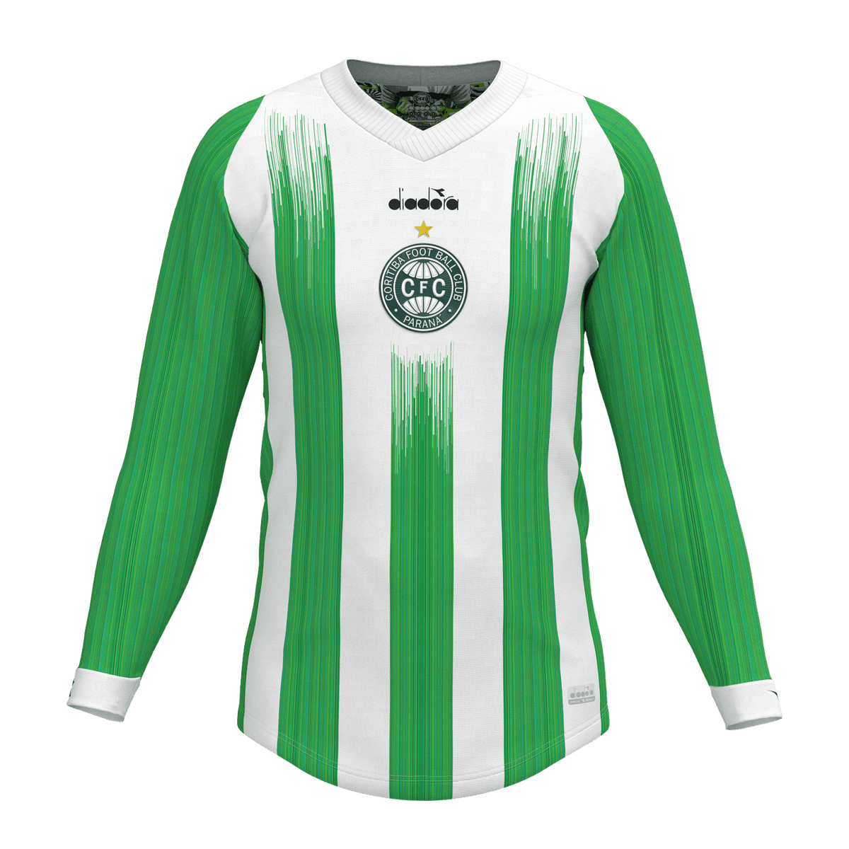 Camisa Coritiba Jogadeira Squadra 2024 Manga Longa Masculina