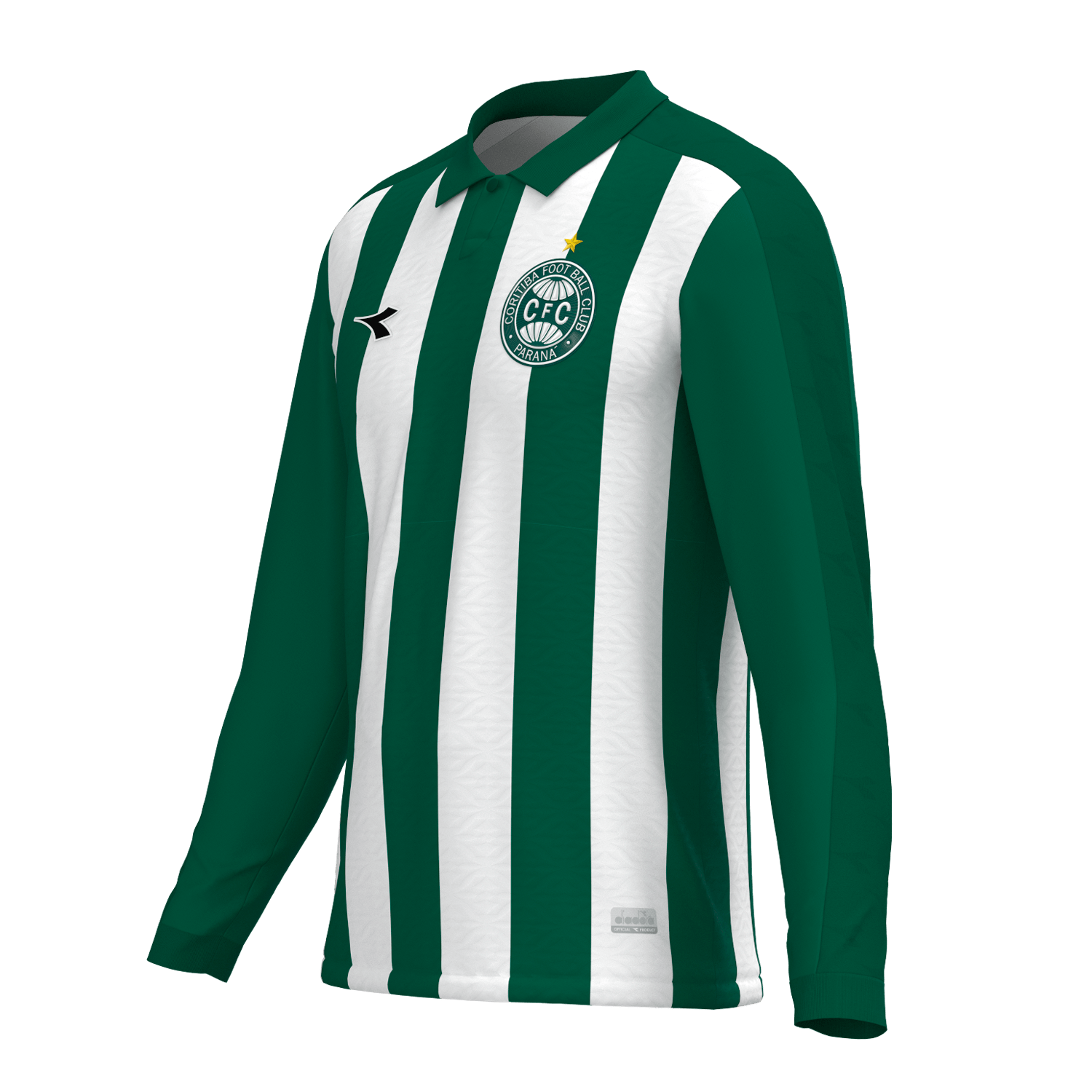 Camisa Coritiba Jogadeira Squadra 2025 Manga Longa Masculina