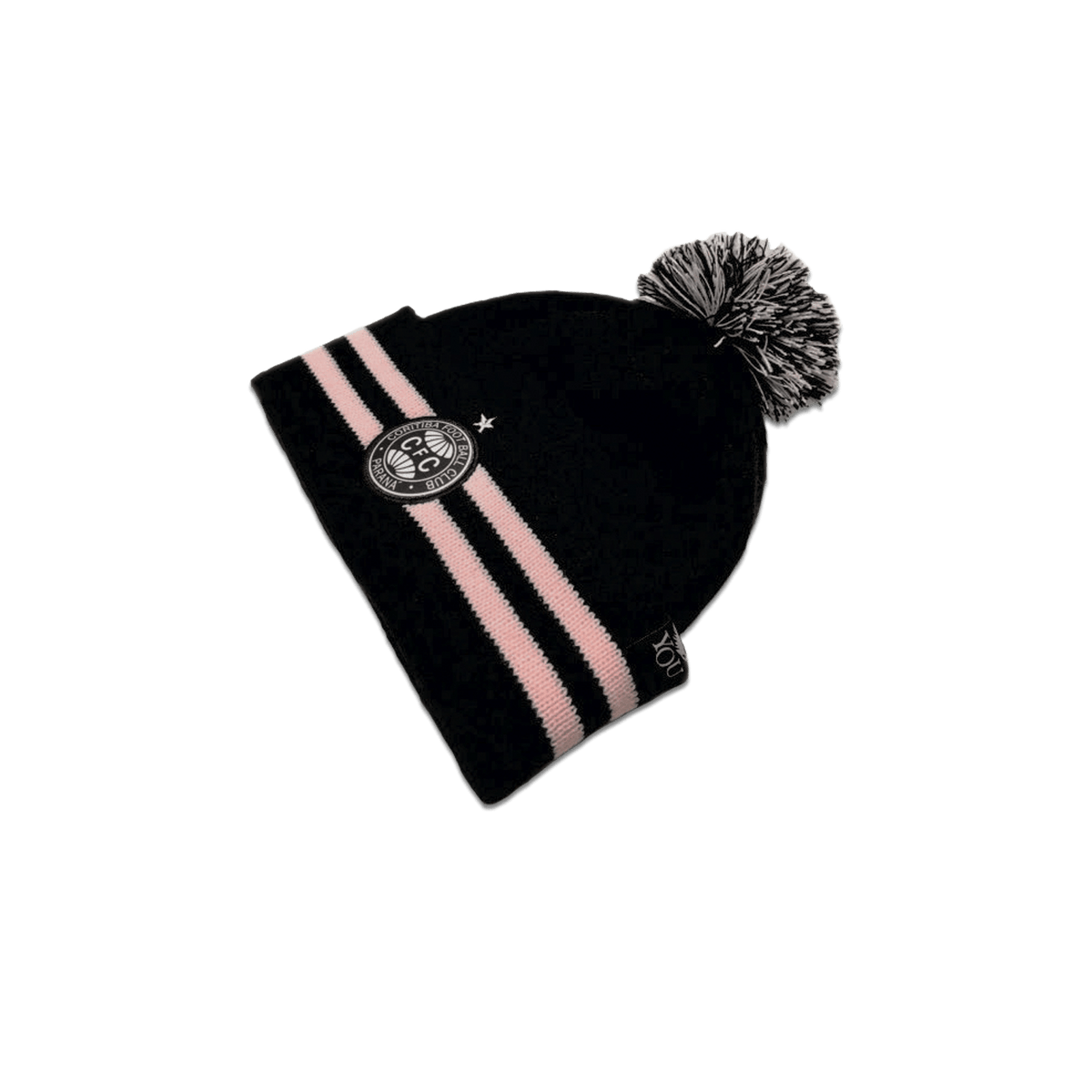 Gorro Coritiba P&B Rosa Adulto