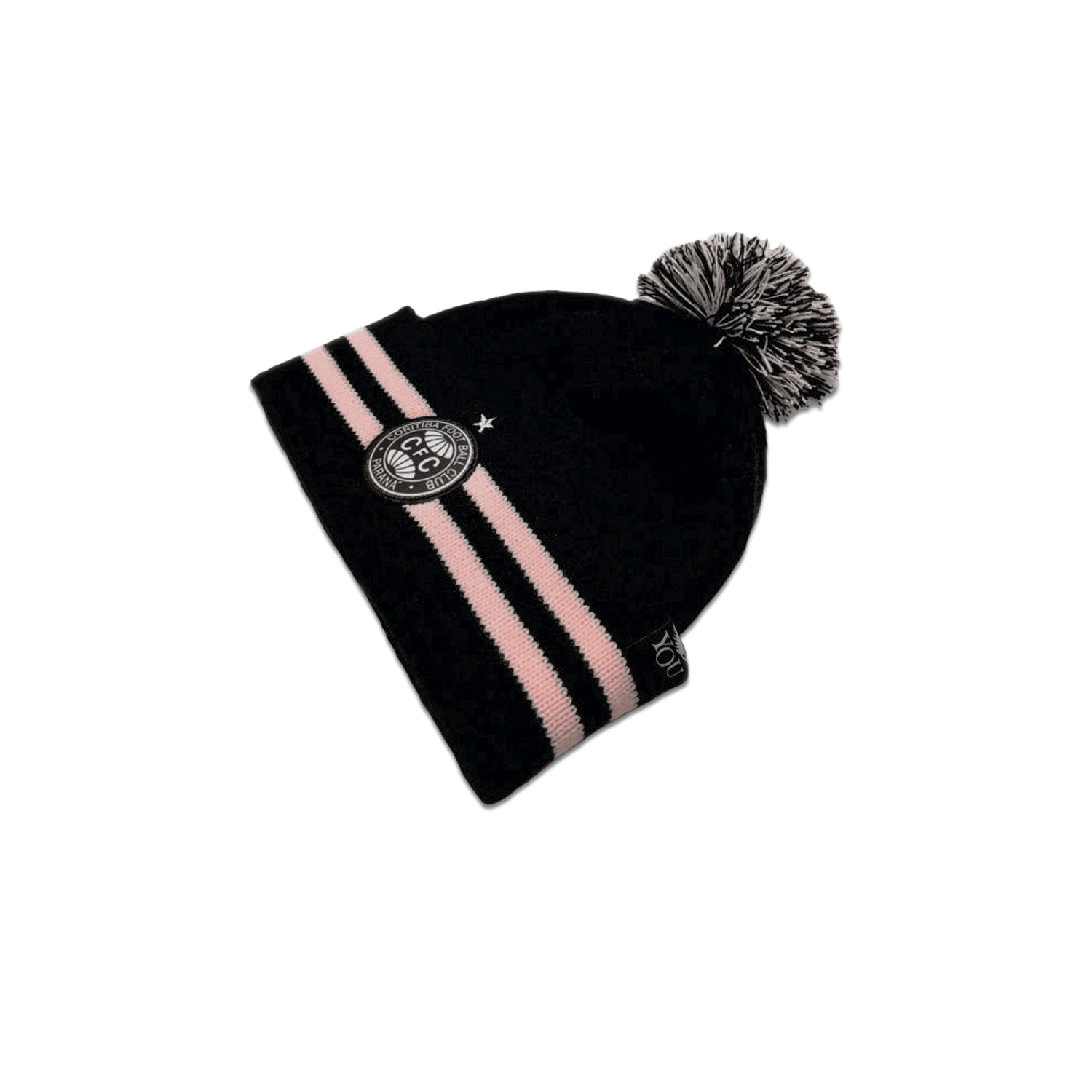 Gorro Coritiba P&B Rosa Adulto