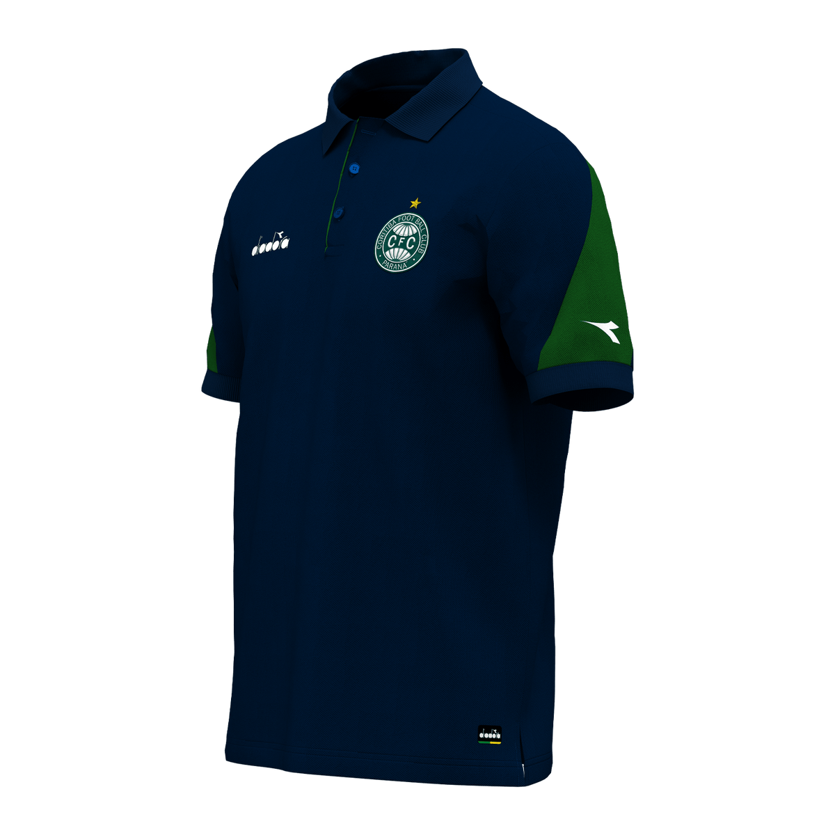 Polo Coritiba Viagem Atleta Fan 2024 Tamanho Especial Masculina